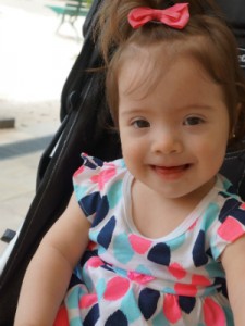 Lorena é filha de Ivelise e tem 11 meses. Foto: arquivo pessoal.