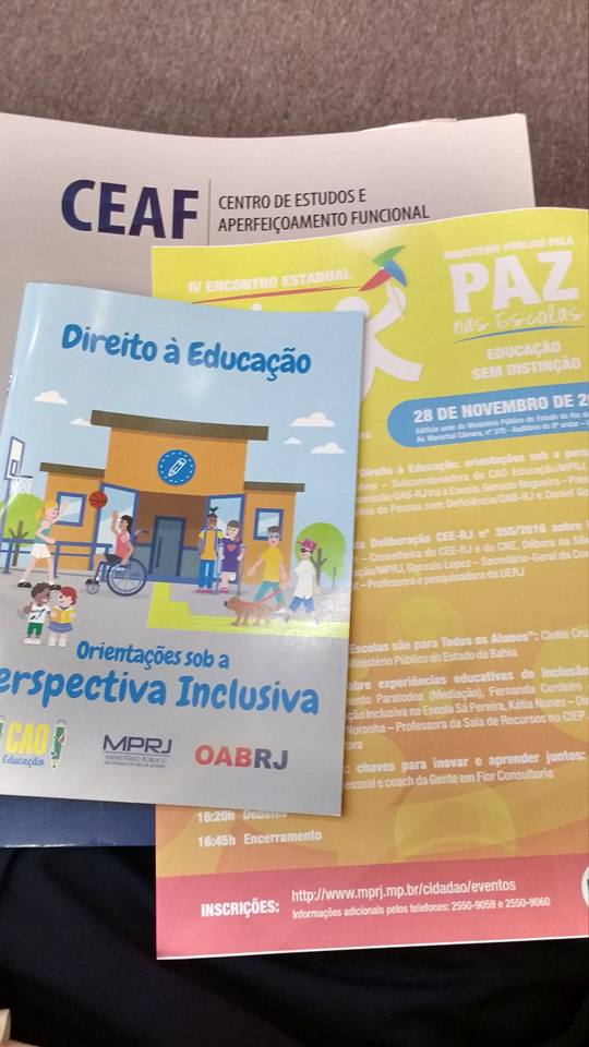 Ministério Público e OAB RJ lançam publicação com orientações sobre educação inclusiva